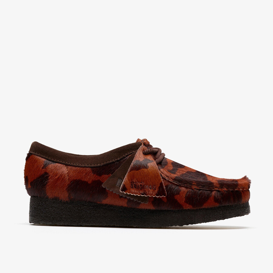 wallabee - brązowy nadruk krowy